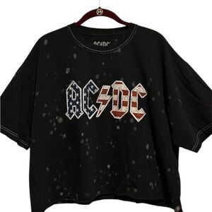 NWOT AC/DC Graphic Band Tee 1980 US Tour